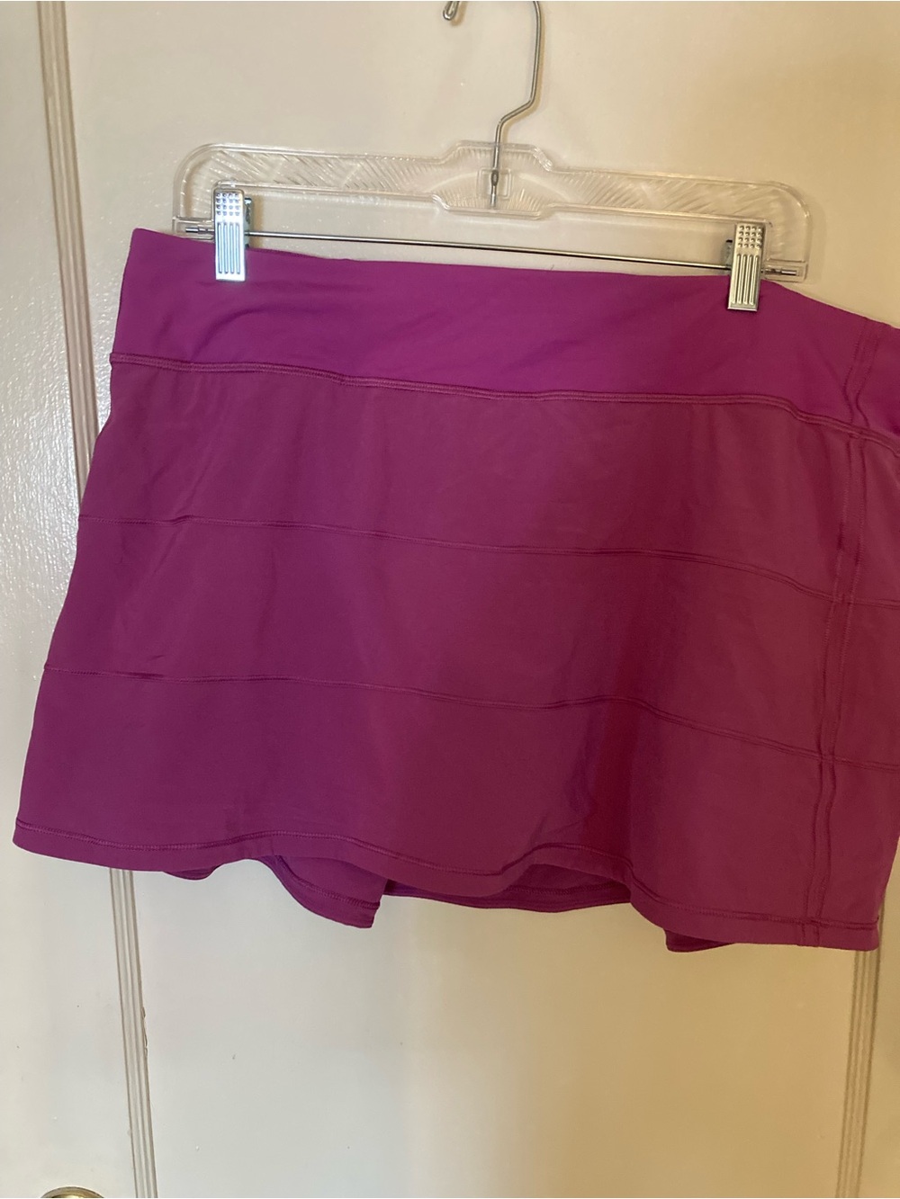 Lululemon Pace Rival Mid-Rise Skirt/skort, dark magenta, size 14